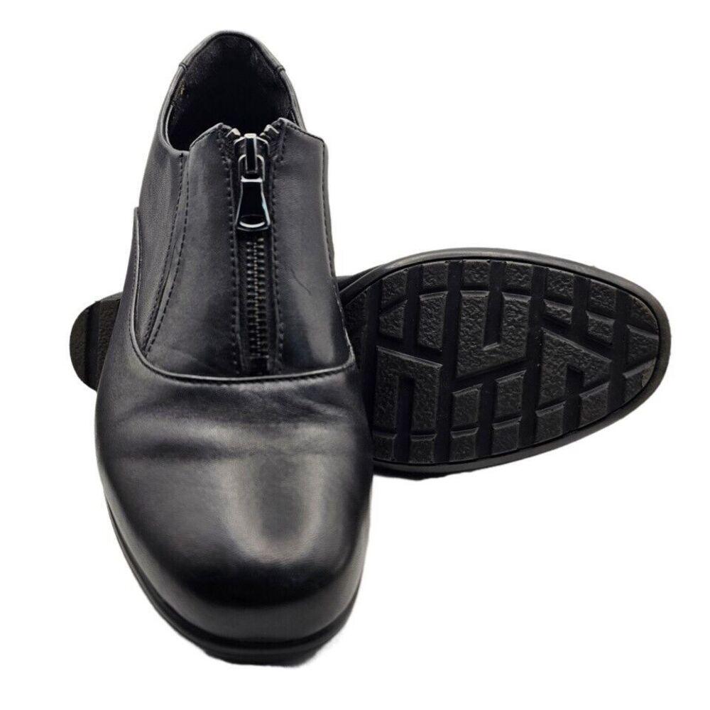 Romika Women's Banja 23 Pump Black Leather Zipper  EU 40 US 9-9.5 FLAW